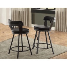 Cortez Swivel Bar Stools - Black